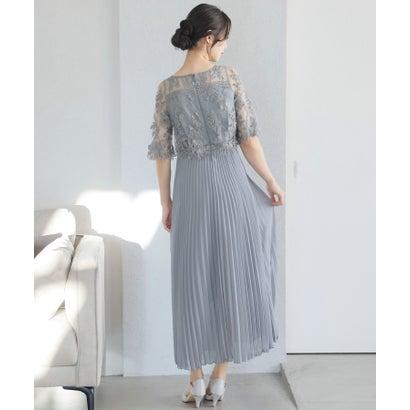 pourvous 結婚式ワンピースドレスプリーツスカートロング&七分袖フォーマル PourVous プールヴー 結婚式ワンピースドレスプリーツスカート