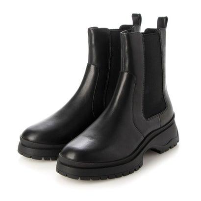 パラディクルール（PARADIS COULEUR）/PARADIS COULEUR◆4cmヒール◆モールドソールサイドゴアショートブーツ PARADIS COULEUR（パラディクルール） モールドソールサイドゴア