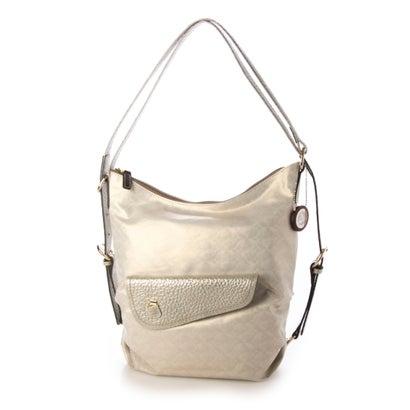 ペレボルサ PELLE BORSA 「アライブ」2WAYショルダーリュック （シャンパンゴールド）