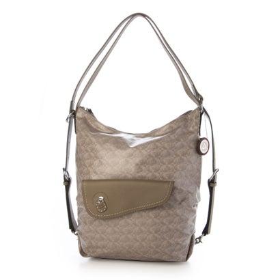 ペレボルサ PELLE BORSA 「アライブ」2WAYショルダーリュック （グレージュ）