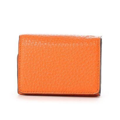 ペレボルサ PELLE BORSA 3つ折財布 （オレンジ）