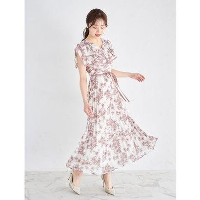 トッコクローゼット tocco closet ウエストリボン付きフラワー&ドット