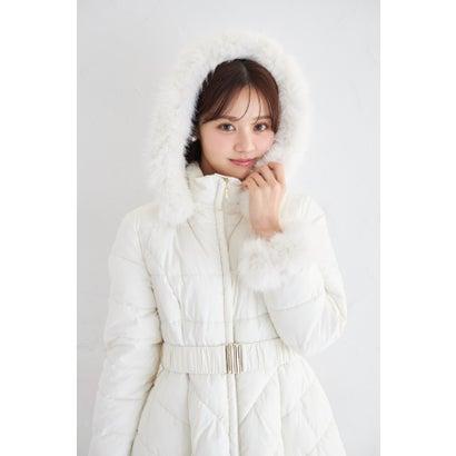 トッコクローゼット tocco closet 取り外し可能なファー＆ベルト付き 