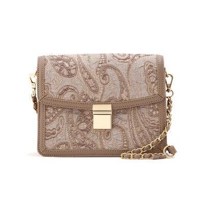 ています 美人百花11月号掲載 ジャガードチェーンミニショルダーバッグ ロコモール