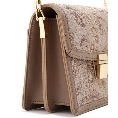 ています 美人百花11月号掲載 ジャガードチェーンミニショルダーバッグ ロコモール