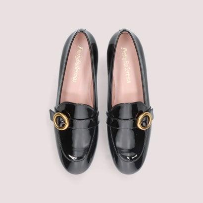 プリティ・バレリーナ Pretty Ballerinas FAYE gold buckle loafers / フェイ ゴールド バックル ローファー