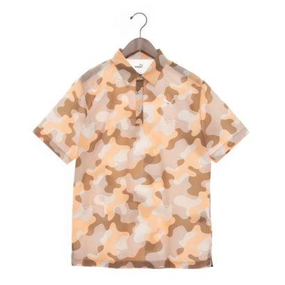 プーマ ゴルフ CATカモフラージュ SSポロシャツ PUMA プーマ ゴルフ CATカモフラージュ SSポロシャツ （WHITE