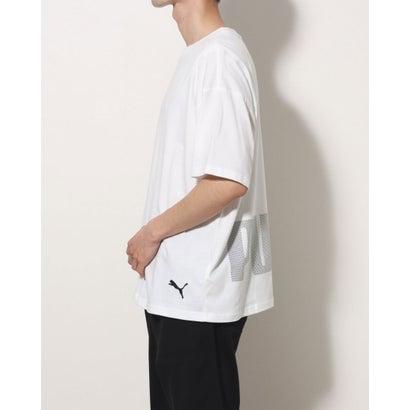 プーマ PUMA メンズ 半袖Tシャツ ビッグロゴ オーバーサイズ SS Tシャツ_ 676215 （PUMA WHITE）｜locondo-shopping｜02