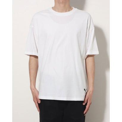 プーマ PUMA メンズ 半袖Tシャツ ビッグロゴ オーバーサイズ SS Tシャツ_ 676215 （PUMA WHITE）｜locondo-shopping｜04