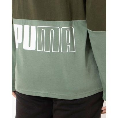 プーマ PUMA メンズ 長袖Tシャツ PUMA POWER カラーブロック LS Tシャツ_ 677682 （マートル）｜locondo-shopping｜08