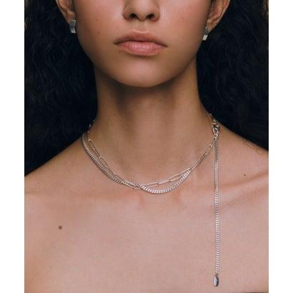 quip queint シルバーネックレス quip queint｜two chain necklace シルバー925 ネックレス ユニ
