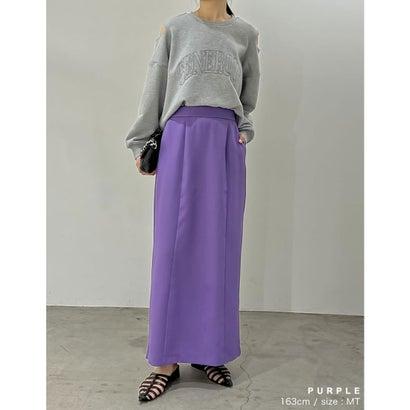 [低身長/高身長サイズ有]カットツイル切り替えナロースカート｜locondo-shopping｜20