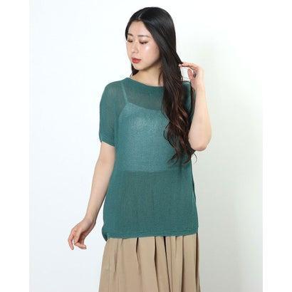 リネーム Rename レーヨン素材サマーニット グリーン Tr Sys Com