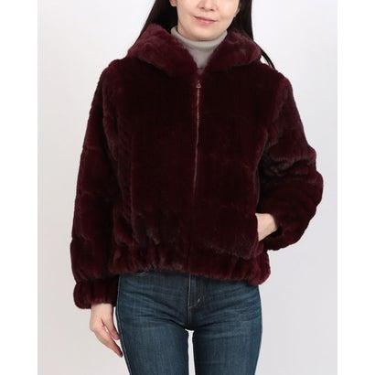 リナシメント RINASCIMENTO ファーフーデッドCOAT （Bordeaux Rosso）