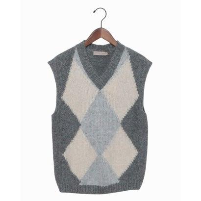 RINASCIMENTO リナシメント スパングルアーガイルニットベスト （var