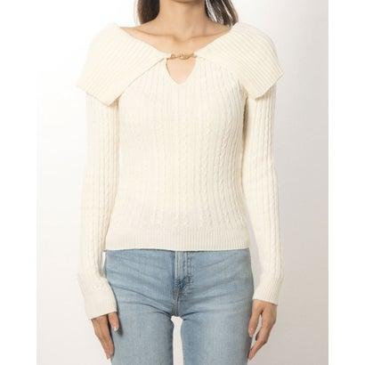 リナシメント RINASCIMENTO ビッグカラーケーブルニットTOPS （Panna Bianco）｜locondo-shopping｜04