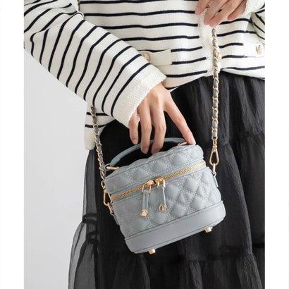 RANDA ランダ キルティング2WAYミニバニティバッグ （BLUE 
