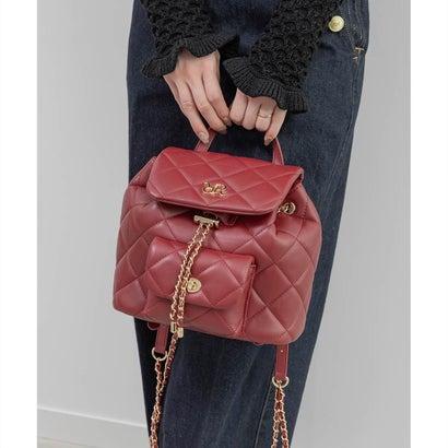RANDA（ランダ） キルティングデザインリュックバッグ （RED