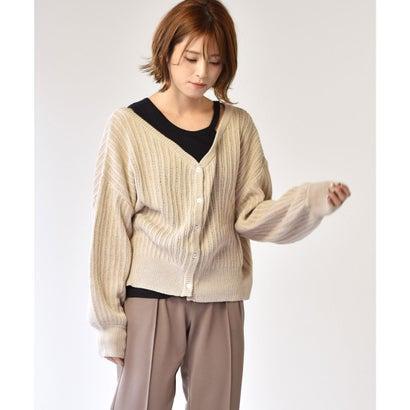 レトロガール Retro Girl スカシニットカーデ ライトブラウン ブランド公式 Locomall ロコモール 通販 Paypayモール