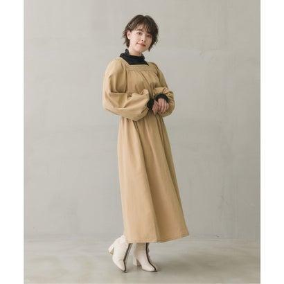 レトロガール Retro Girl ベルト付きスクエアワンピース ベージュ ブランド公式 Locomall ロコモール 通販 Paypayモール