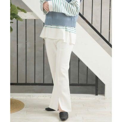 大人も着やすいシンプルファッション レトロガール Retro Girl イージフレアpt オフホワイト