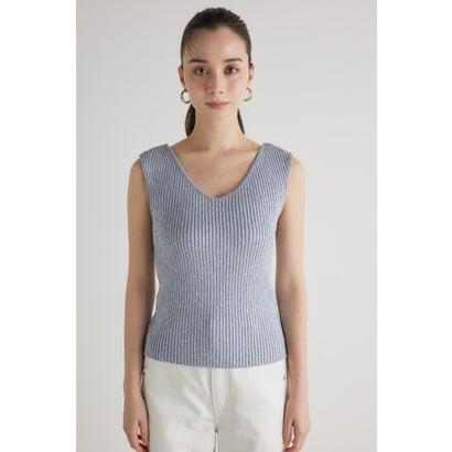 スパンコールVN Knit TOP BLU｜locondo-shopping｜07