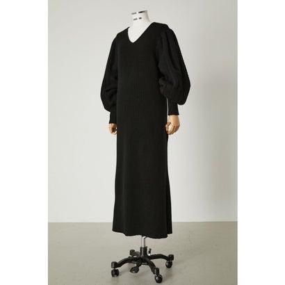 RIM.ARK リムアーク Big puff sleeve knit OP （BLK） : ブランド公式  