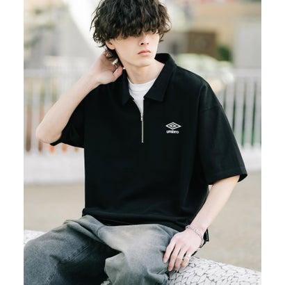 ロッキーモンロー Rocky Monroe UMBRO ハーフジップ ポロシャツ 半袖 
