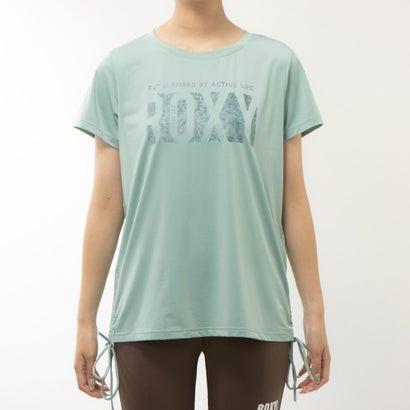 ロキシー ROXY レディース フィットネス 半袖Tシャツ SOMEHOW RST234548 （グリーン）｜locondo-shopping｜04