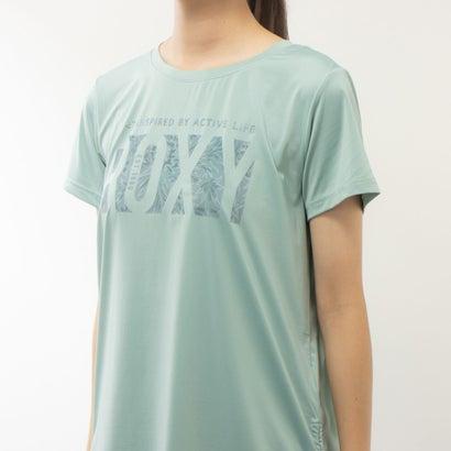 ロキシー ROXY レディース フィットネス 半袖Tシャツ SOMEHOW RST234548 （グリーン）｜locondo-shopping｜06