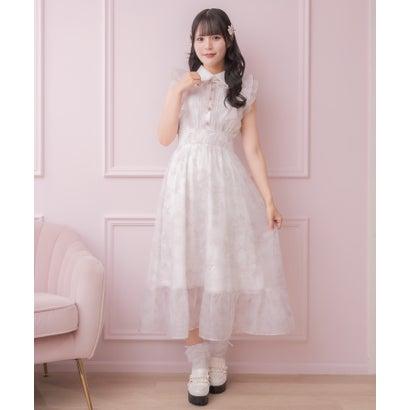 日*1様 ロジータ　ピンク フリル付きキャミソール ROJITA（ロジータ） フリルスリーブ花柄ロングワンピース （ピンク