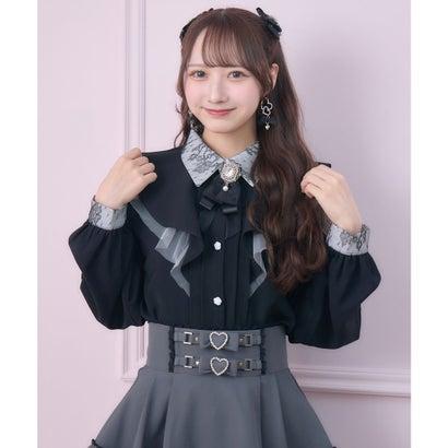 ROJITA（ロジータ） ラッフル肩開きブラウス （ブラック） : ブランド 
