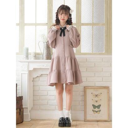 ロジータ Rojita ブローチ付きティアードワンピース ピンク ブランド公式 Locomall ロコモール 通販 Paypayモール