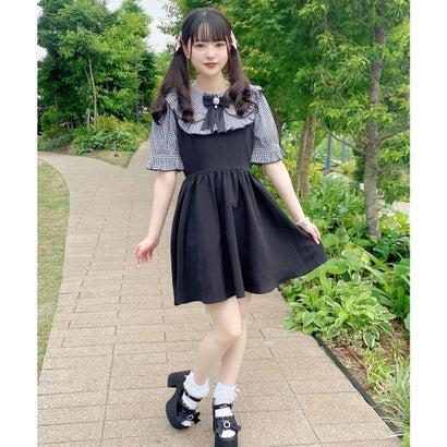 ロジータ Rojita ギンガムチェック配色ワンピース グレーチェック ブランド公式 Locomall ロコモール 通販 Paypayモール