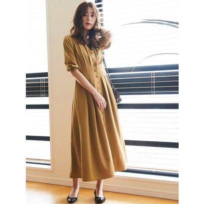 2wayフロントボタンタックワンピース マスタードイエロー Br Ru7865ew ブランド公式 Locomall ロコモール 通販 Yahoo ショッピング