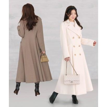 hiyori フード付き ロングコート　フレアコート hiyori フード付き ロングコート フレアコート hiyori フード付き