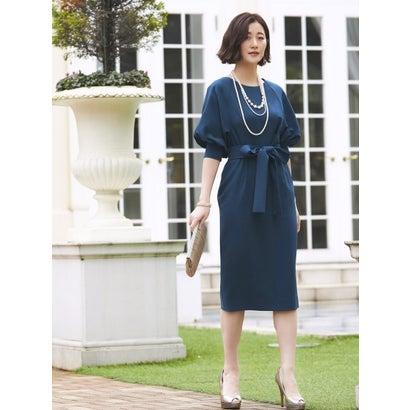 柔らかい バルーンスリーブワンピース 7号 13号 ピーコックブルー Z 新発売の Www Muslimaidusa Org