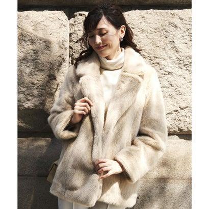 レビューで送料無料 安座間美優 着用 ルイ ルエ ブティック Ruirue Boutique エコファーショートコート ベージュ Be 21新作モデル Mercurytechnologies Mn Com