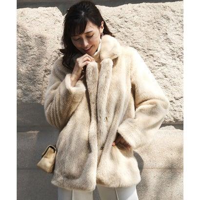 レビューで送料無料 安座間美優 着用 ルイ ルエ ブティック Ruirue Boutique エコファーショートコート ベージュ Be 21新作モデル Mercurytechnologies Mn Com