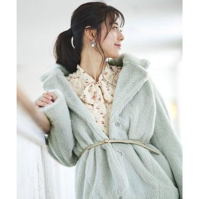 人気カラー再販 安座間美優 着用 ルイ ルエ ブティック Ruirue Boutique エコファーショートコート アイスグリーン Pgr 公式限定新作 送料無料 Www Skylanceronline Com