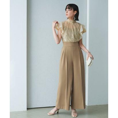 ルイルエブティック RUIRUE BOUTIQUE バックリボンレースコンビパンツ  