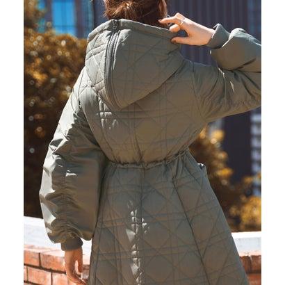 RUIRUE BOUTIQUE ミックスステッチ・フーディーパテッドコート ルイルエブティック RUIRUE BOUTIQUE 【2wayシルエット