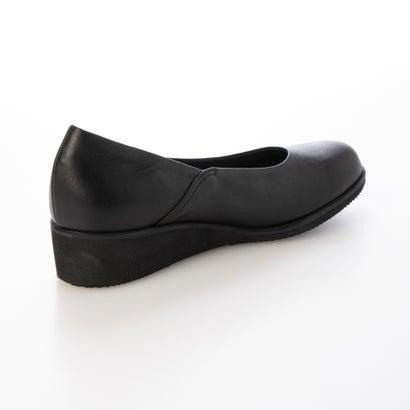 サントノーレ SAINT HONORE 楽ちん ふかふか 幅広 レザー フラットソール コンフォートパンプス （ブラック）_2