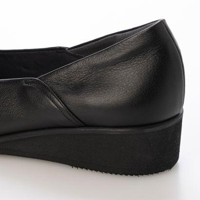 サントノーレ SAINT HONORE 楽ちん ふかふか 幅広 レザー フラットソール コンフォートパンプス （ブラック）_5
