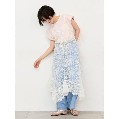 レディース 【kazumi×Samansa Mos2】前後着キャミワンピース オフホワイト