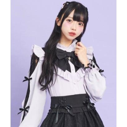 Secret Honey（シークレットハニー） 袖スリットレースヨークブラウス