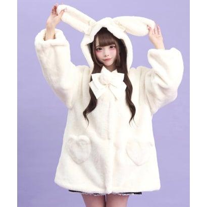 Secret Honey（シークレットハニー） うさ耳ファーコート （ホワイト 