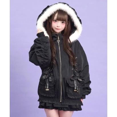 Secret Honey（シークレットハニー） レースアップブルゾン （クロ 