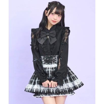 Secret Honey（シークレットハニー） 袖スリット長袖ブラウス （クロ