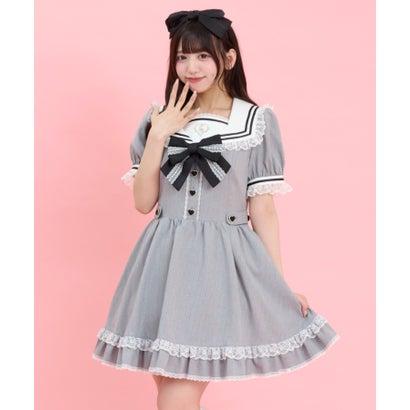 ど*〜様 Secret Honey シークレットハニー　アイスハーベスターワンピ Secret Honey（シークレットハニー） ハート刺繍セーラーカラー